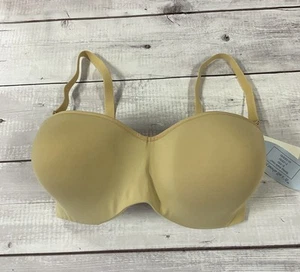 Le Mystere Bra Dream Strapless Womens 32G Nude Beige Underwire Convertible #9755 - Picture 1 of 12