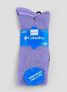 COLUMBIA Calzini Donna Crew Boot Outdoor Caldi Imbottiti 4 Paia Scarpa Taglia 4-10 - Foto 1 di 4