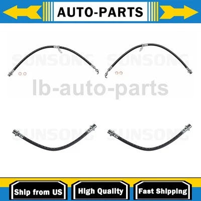4X Manguera de línea de freno delantero trasero Sunsong para Toyota Sienna 1998 1999 2000 2001 Foto 1 de 4