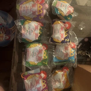 1999 McDonalds Disney Winnie the Pooh Plush Clip Toys Set of 8 New - Picture 1 of 11
