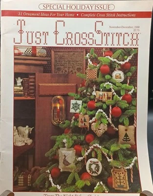 Revista Just Cross Stitch Noviembre Diciembre 1988 Edición Especial Vacaciones De Colección Foto 1 de 2
