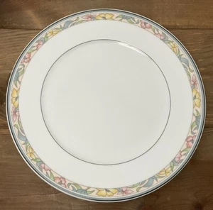 Vintage HW Collection Dinner Plate 12” Yellow Pink Blue Floral Bavaria Germany - Picture 1 of 18