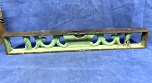C.1900 L.S. Starrett Co. Athol, NIVEL MA con 3 burbujas, verde vintage como nuevo 1 lado - Imagen 1 de 14