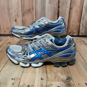 ASICS Gel Kinsei 2 Running Trainers Shoes Mens UK Size 11 No Laces Silver Blue
