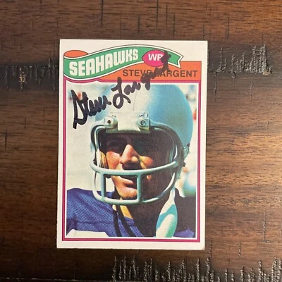 1977 Topps Steve Largent SIGNED #177 Rookie Card HOF AUTO Seattle Seahawks 🔥 - Image 1 of 4