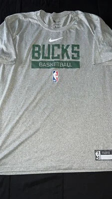Milwaukee Bucks NBA Team Issue Nike Practice T-Shirt - Image 1 of 4