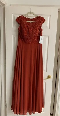 Barboni Wallis: Vestido de gasa con cuello envolvente Illusion y hasta el suelo (nuevo) Foto 1 de 4