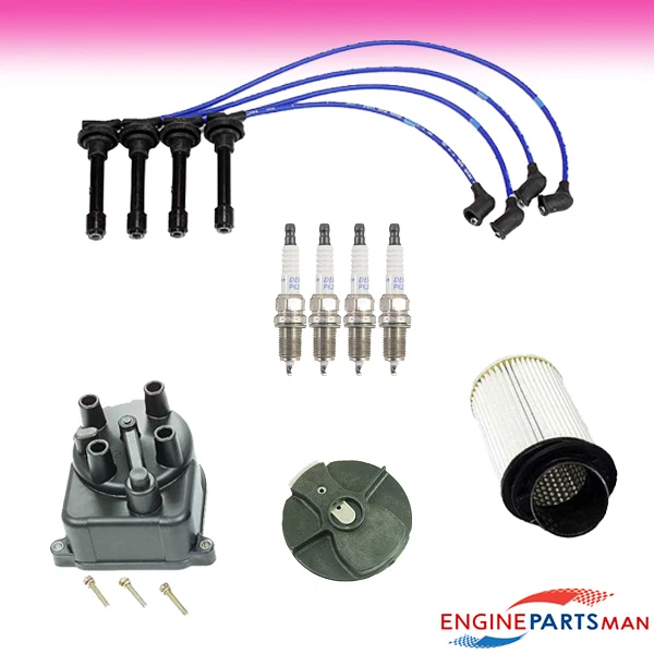 KIT de afinación TK Fits 94-01 Acura Integra B18B1 tapa de filtro rotor enchufes cable Foto 1 de 1