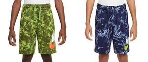 New Nike Boys' Print French Terry Shorts Choose Size & Color MSRP $40 - Picture 1 of 10