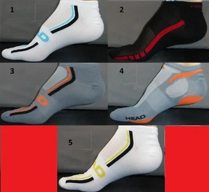 HEAD Men's Socks Sz 10-13 Shoe 6-12.5 Low Cut Ski SWIFT-DRY SNEAKER Gym Large L - Picture 1 of 6