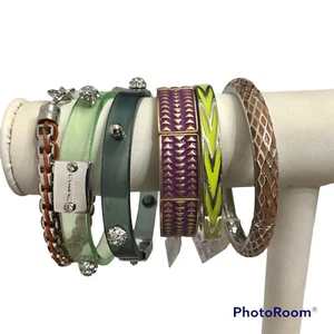 Women’s Bracelet Bundle X 6 Lia Sophia Honey Lust Licorice Stretch Mothers’ Day - Picture 1 of 9