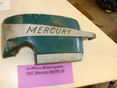 1957 Mercury Kiekhaefer Mark 20 outboard left side cowling engine cover hood - Image 1 of 4