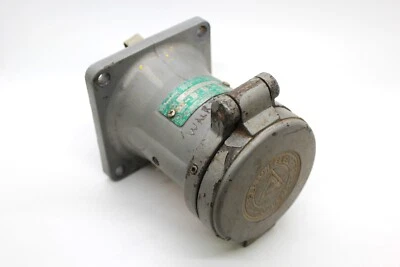 APPLETON ADR1034 100A 3W 4P PIN-SLEEVE RECEPTACLE (FEMALE) EXCELLENT CONDITION - Image 1 of 4