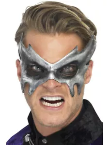 Smiffy's Men's Gray Phantom Masquerade Eye Mask - Picture 1 of 1
