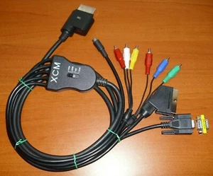 Farmer XCM 5 output cable, Xbox 360 / S, VGA RGB Component S-video AV, Dolby 5.1 - Imagen 1 de 3