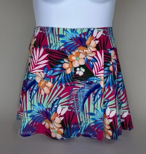 Tommy Bahama Skort Skirt XL Tropical Floral Pocket Golf Tennis Pink Blue Green - Picture 1 of 13