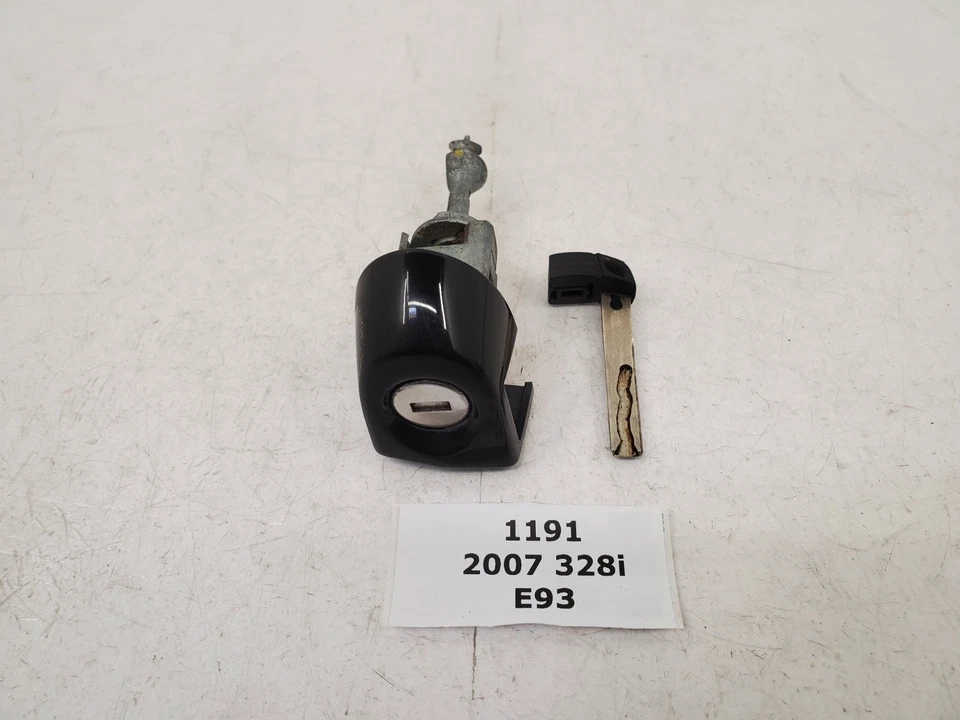 ✅ 07-13 OEM BMW E92 E93 335 mecanismo de cilindro de trava de porta de motorista preto 668 com chave - Imagem 1 de 4