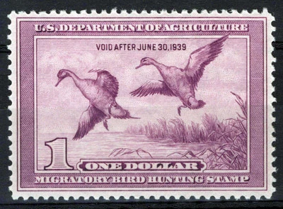 US RW5 MNH VF $1 light violet Pintails Duck Revenue Zayix Stamps 0225MAR0023 - Image 1 of 2