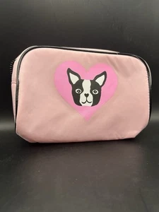 Pink Cosmetic Bag - Boston Terrier - Picture 1 of 7