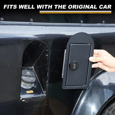 Piezas de tapa de bloqueo de combinación de tanque de combustible de aluminio para Land Rover Defender 2004-2018 Foto 1 de 4