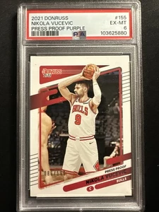 Nikola Vucevic 2021-22 Panini Donruss #155 Press Proof Purple /199 PSA 6 - Picture 1 of 2