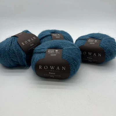 Rowan Pátina 4 Bolas Mohair Merino Nylon Poli 50g 250m Azul Con Plata 413 Foto 1 de 4
