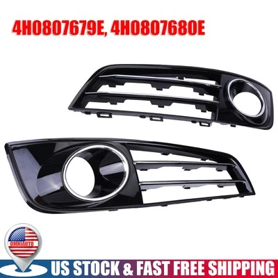 Cubierta de rejilla antiniebla parachoques delantero izquierdo + derecho para Audi A8 2011 2012-2014 Foto 1 de 4