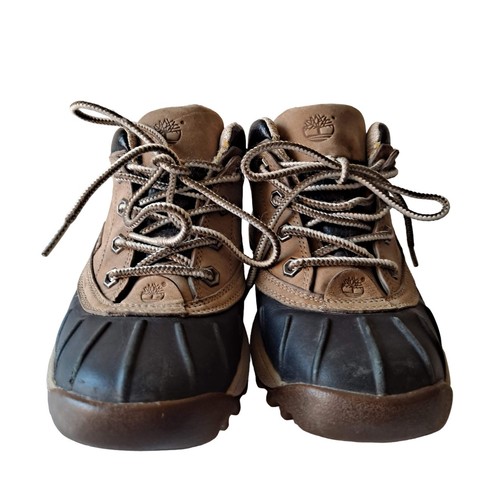 Stivali Timberland donna anatra taglia 8 M kaki marrone stringati con tecnologia comfort attivo