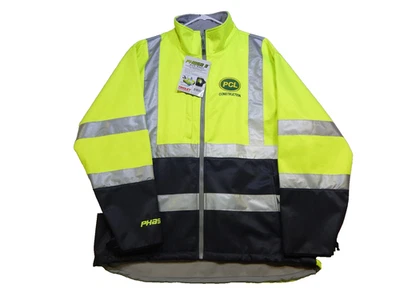 Chaqueta de alta visibilidad Tingley Phase 3 talla 2XL a prueba de viento resistente al agua aislada Foto 1 de 4