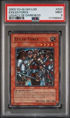 2003 Yu-Gi-Oh! Exiled Force Legacy of Darkness LOD Unlimited Super PSA 9 - Image 1 of 2