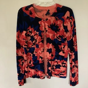 TOMMY HILFIGER Women’s Exploded Floral Cardigan; Size S - Picture 1 of 4