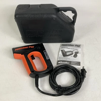 NUEVO Pistola de clavos y grapas eléctricas con cable Powershot 9100 con estuche Foto 1 de 4