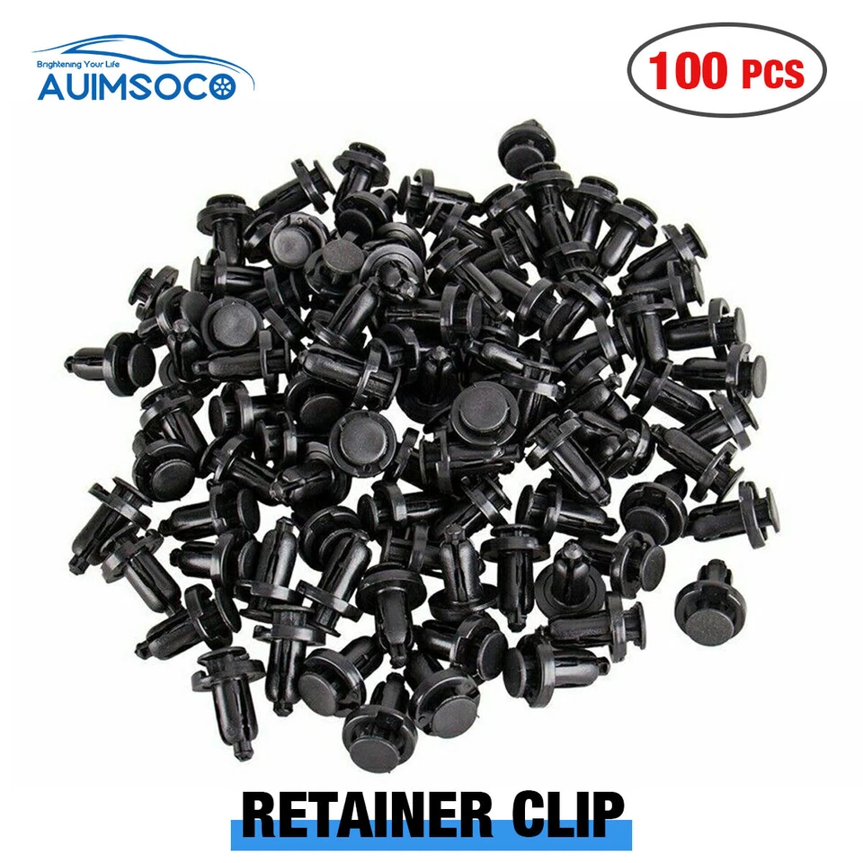 100 piezas clips de revestimiento de guardabarros para capó de parachoques retenedor de empuje para Honda Civic Accord Acura Foto 1 de 4