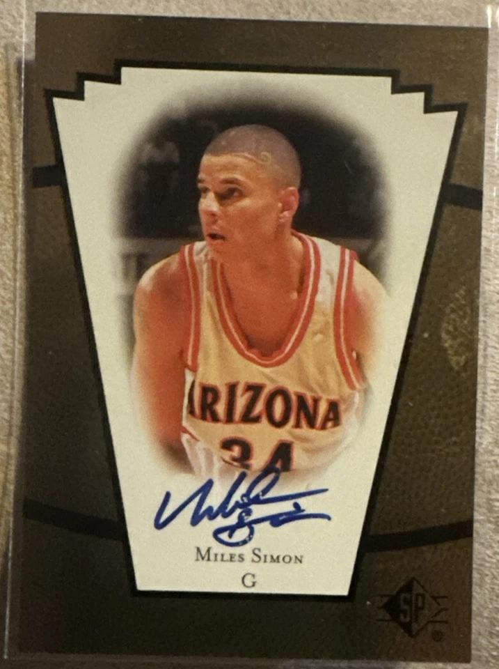 Miles Simon Arizona Basketball Upperdeck Sp Autograph Rookie Card 1999 Auto NCAA - Image 1 of 1