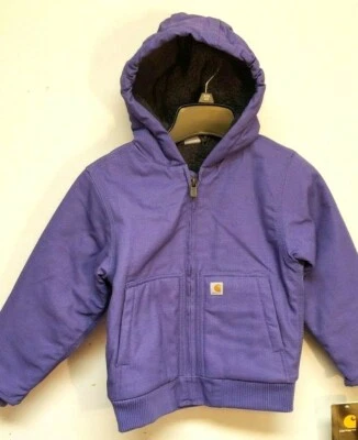 Chaqueta con Capucha Carhartt CP9564-509 Lona Aislada Forrada Sherpa Foto 1 de 4