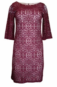 Vestido recto de encaje para mujer Jessica Howard, talla 6P - Imagen 1 de 6