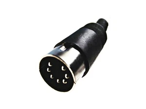 From OZ Quality 1PC 7 PIN DIN Male Solder Rack Panel Mount Plug Connector + F.P! - Picture 1 of 5