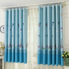 Air Balloon Iron Tower Blackout Curtain Bedroom Window Living Room  1*2 Meters