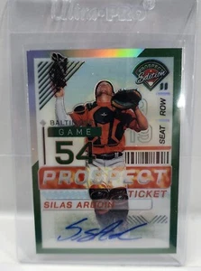 2024 Panini Prospect Edition #31 Silas Ardoin Holo Prospect Ticket Auto Orioles - Picture 1 of 3