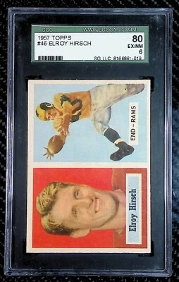 Elroy Hirsch - 1957 Topps #46 - SGC 6 - Rams - Image 1 of 3