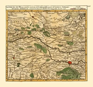 Historic Map - Po River Verona Padua Provinces Italy - Robert 1748 - 24.59 x 23 - Picture 1 of 20