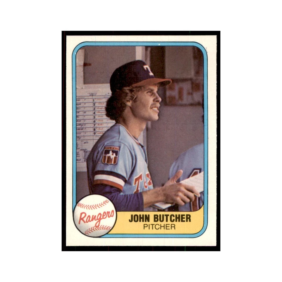 1981 Fleer John Butcher Baseball Cards #635 - Image 1 of 3