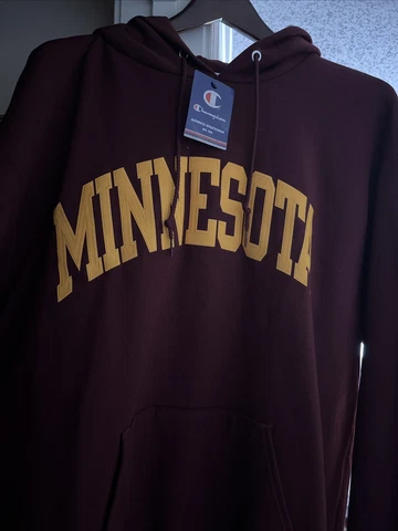 New University of Minnesota Champion Hoodie Size XL Cover