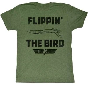 Camiseta para hombre Top Gun Movie F14 Fighter Jet Maverick Flippin The Bird - Imagen 1 de 5