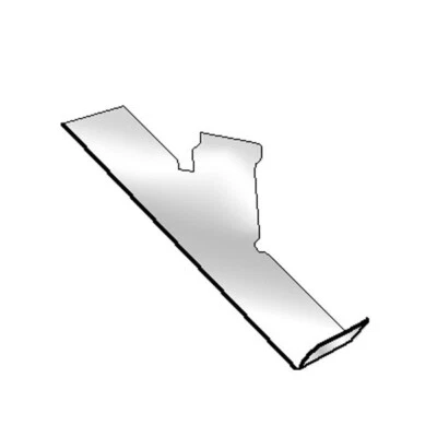 2 Pc Right Profile 10" x 4" Slatwall Clear Acrylic Shoe Display Shelf - Image 1 of 4