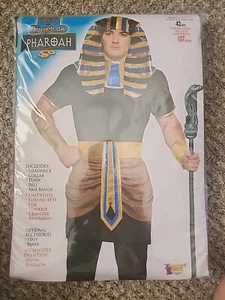 Egyptian Pharaoh King Ramses Egypt Ancient Ruler Tutankhamun Up To 42" Costume  - Picture 1 of 7
