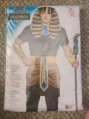 Disfraz de Faraón Egipcio Rey Ramsés Egipto Antiguo Gobernante Tutankamón Hasta 42"  Foto 1 de 4