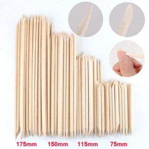 Juego de 50/100 palos de madera para eliminación de cutículas empujador de cutículas, 4 tamaños diferentes - Imagen 1 de 20
