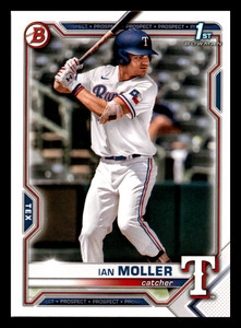 2021 1st Bowman Draft Ian Moller  Texas Rangers #BD-42 NM-MINT