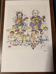 Jerry Garcia Not For Kids Only Lithograph #/1000 Grateful Dead Art Print Poster - Picture 1 of 2